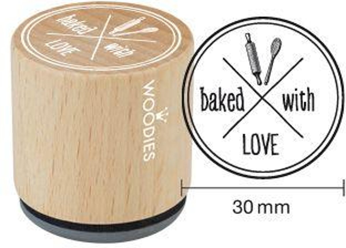 Hobbystempel | Houten stempel Woodies | Baked with Love